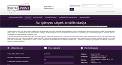 Desktop Screenshot of decalprint.hu