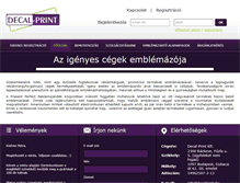 Tablet Screenshot of decalprint.hu